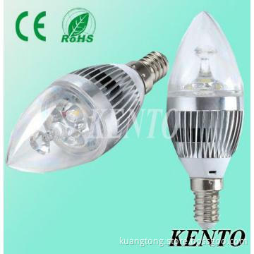 3w E14/E27 LED Candle Bulb for chandelier
